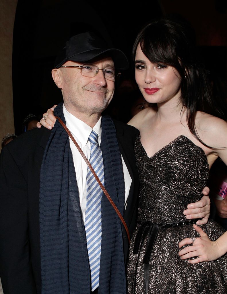 Phil Collins is the father of Lily Collins 