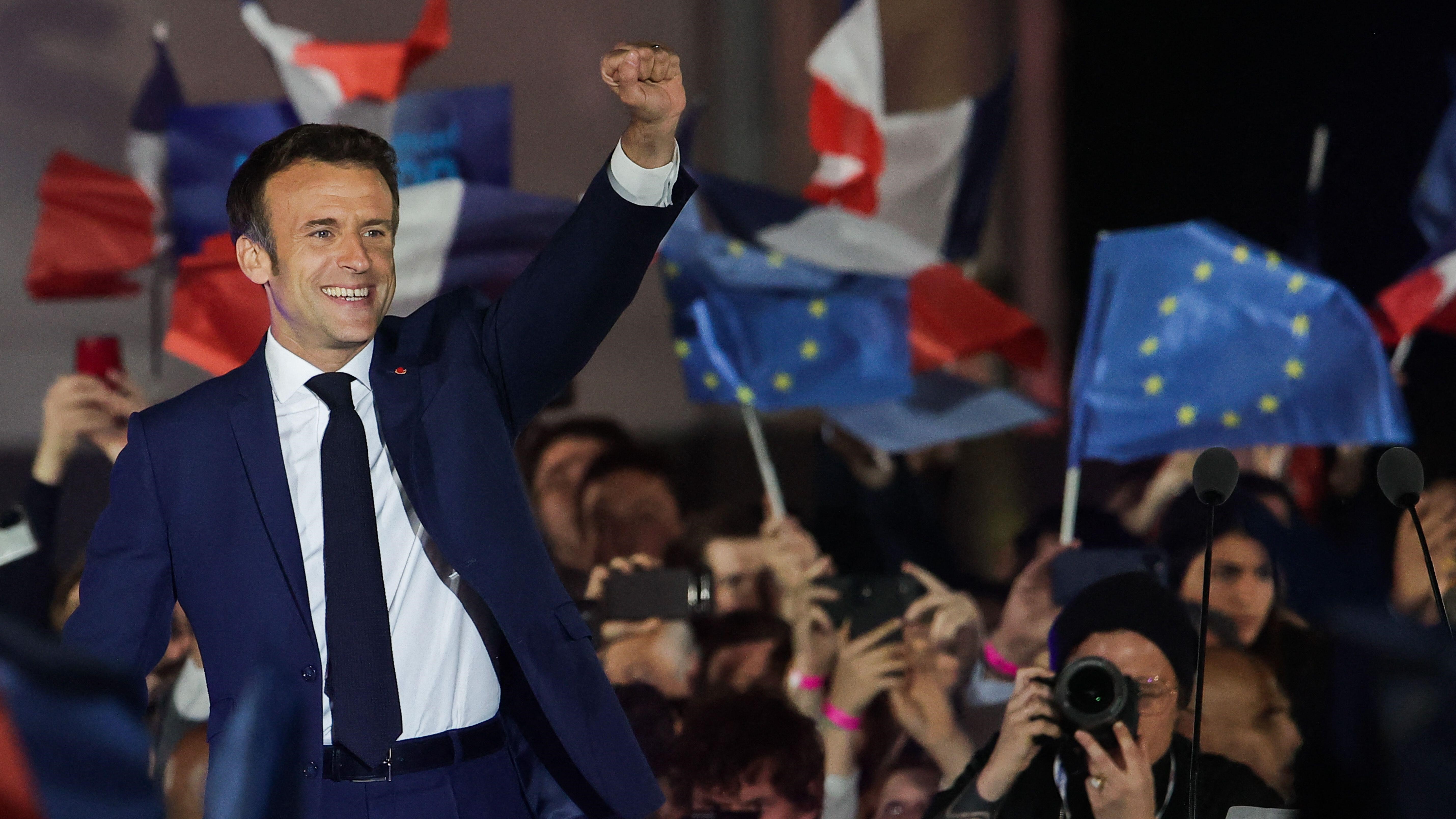 World Leaders Congratulate Macron As He Wins French Election