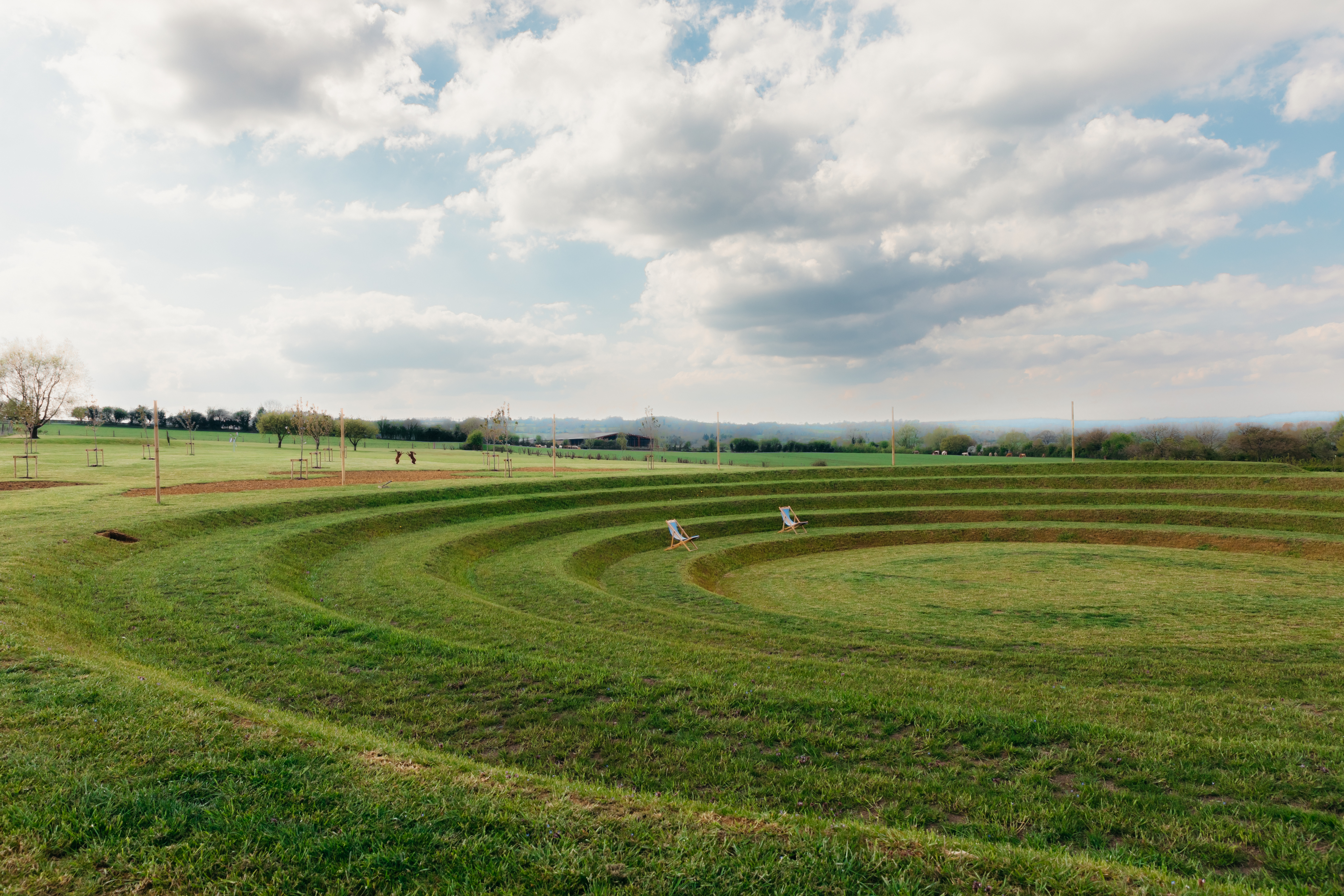 A grassy amphitheatre, which has grown from the earth, has officially ...