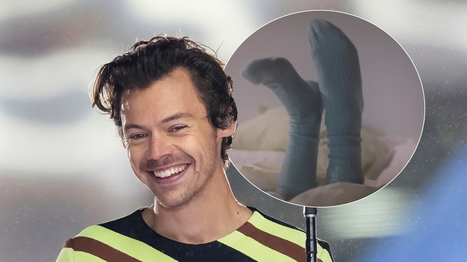 One Direction's Harry Styles looks upbeat for Made in the AM promo