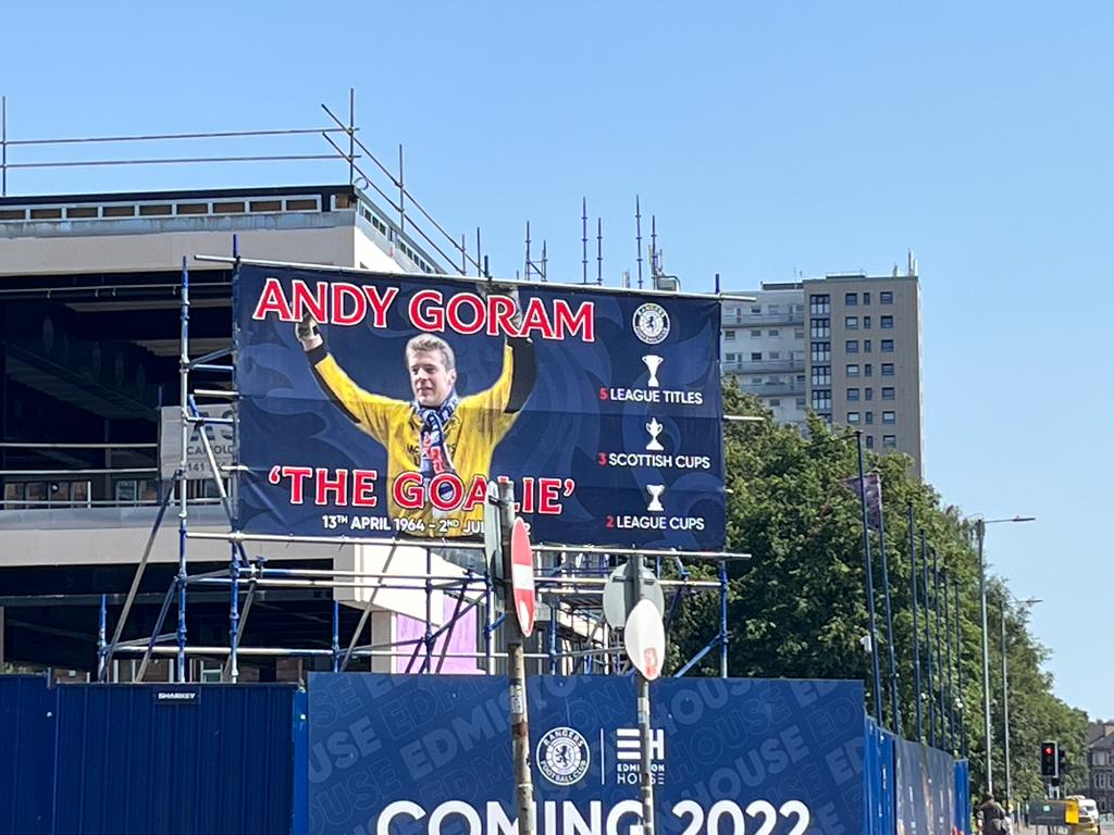 Rangers players and fans pay respects at funeral of Andy Goram