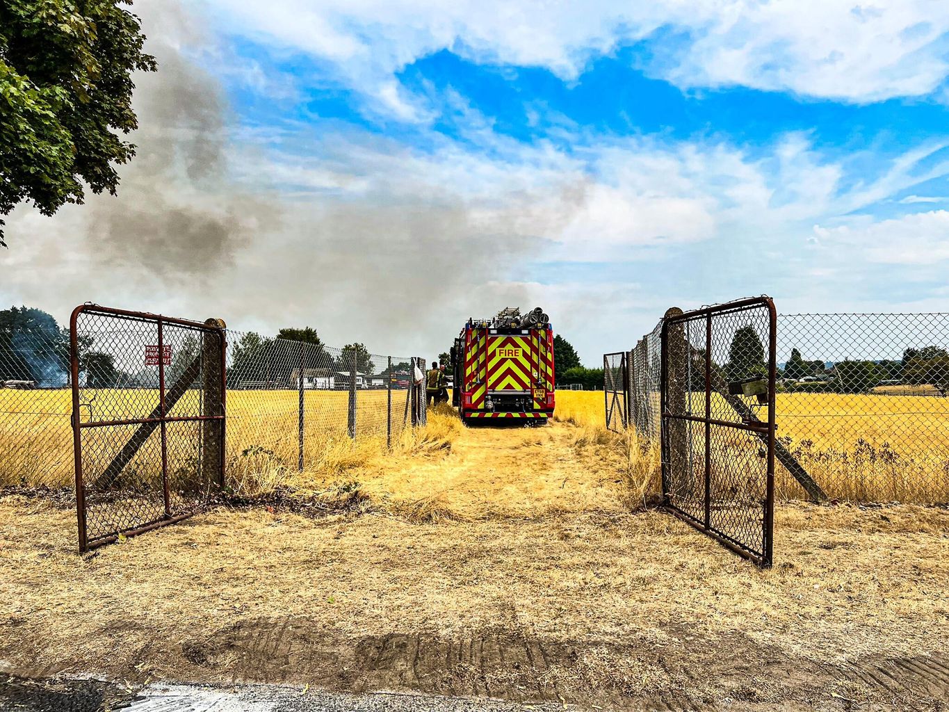 Fire now under control on Woodham Park Road News Greatest Hits