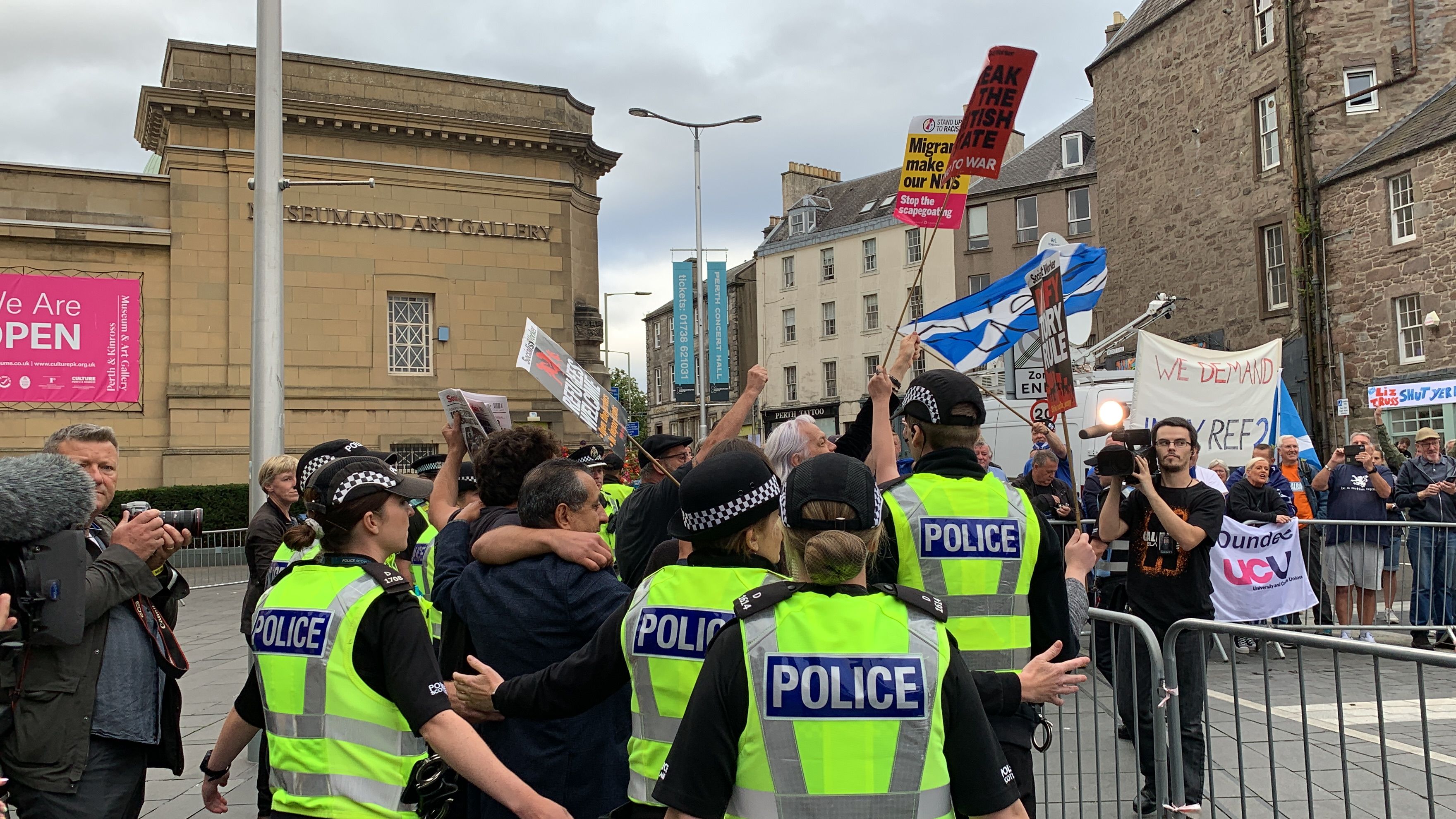 Police to review protest outside Perth's Conservative leadership ...