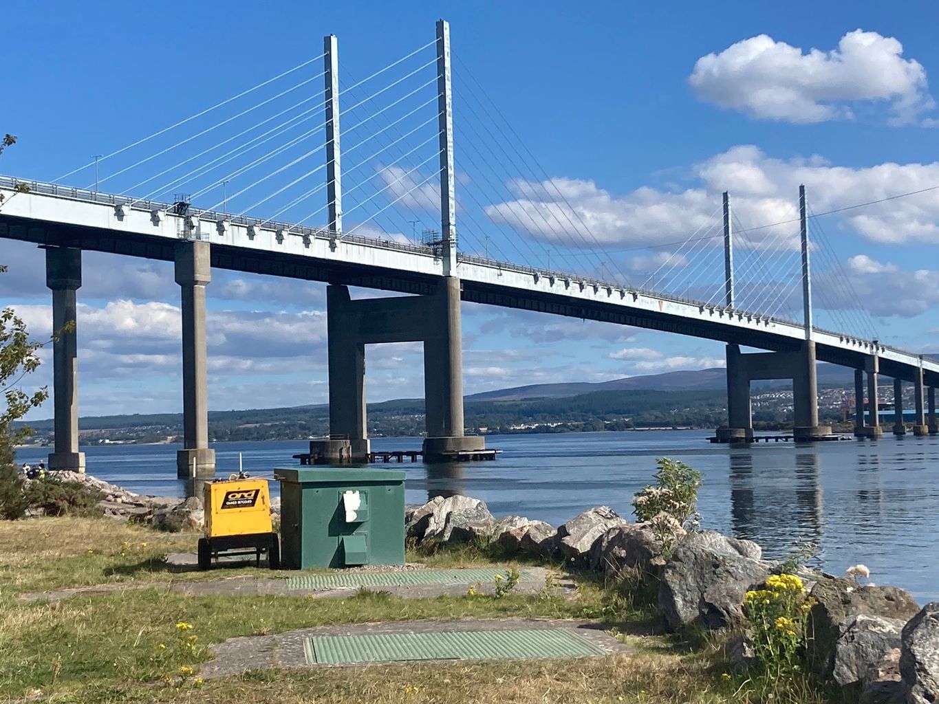 The Kessock Bridge is closed southbound due to concerns for a person