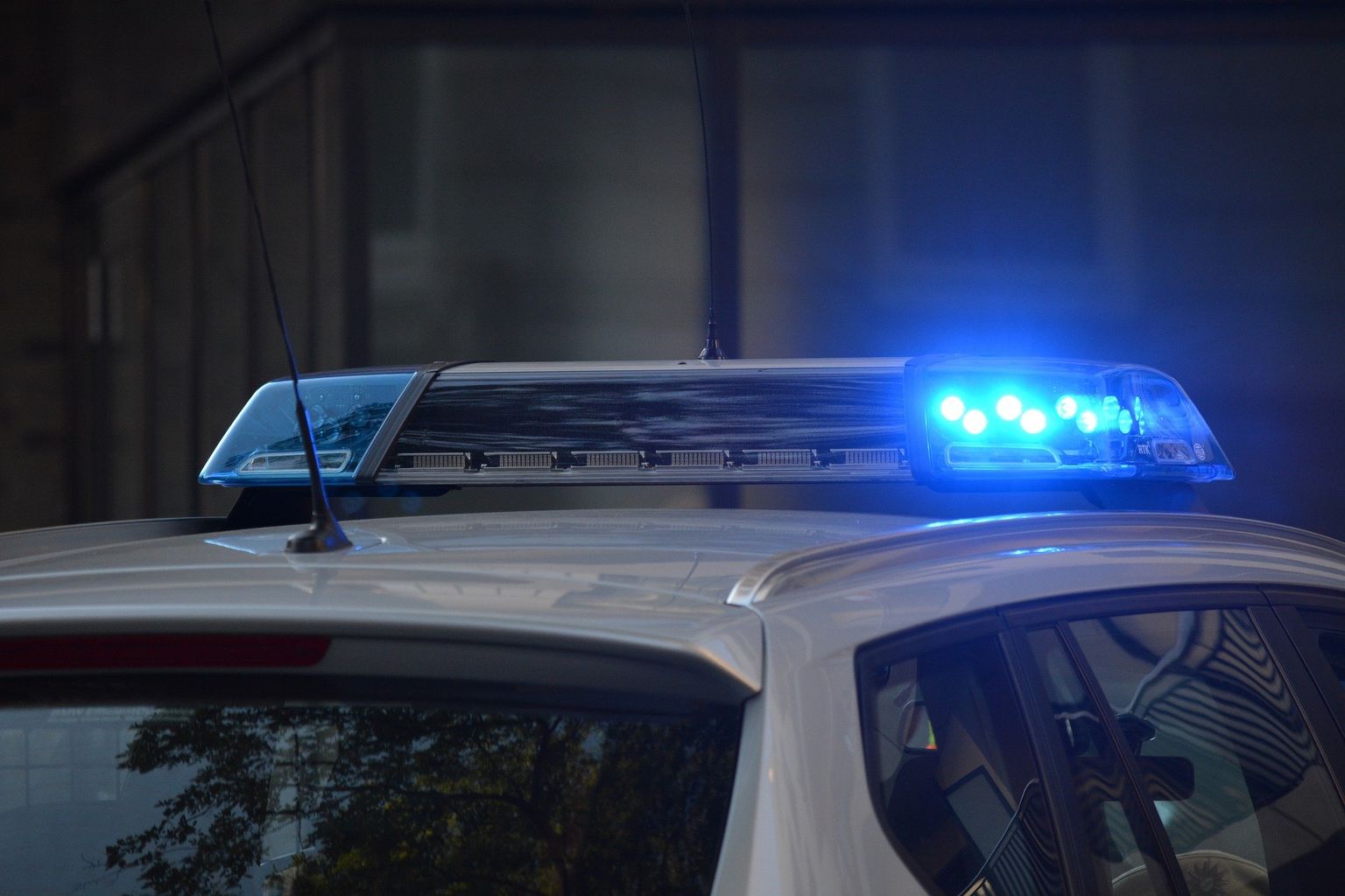 Police car and siren