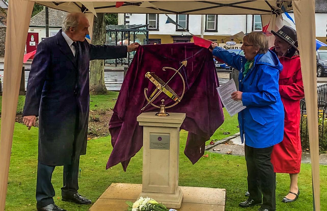 Heartless vandals destroy sundial commissioned to commemorate late