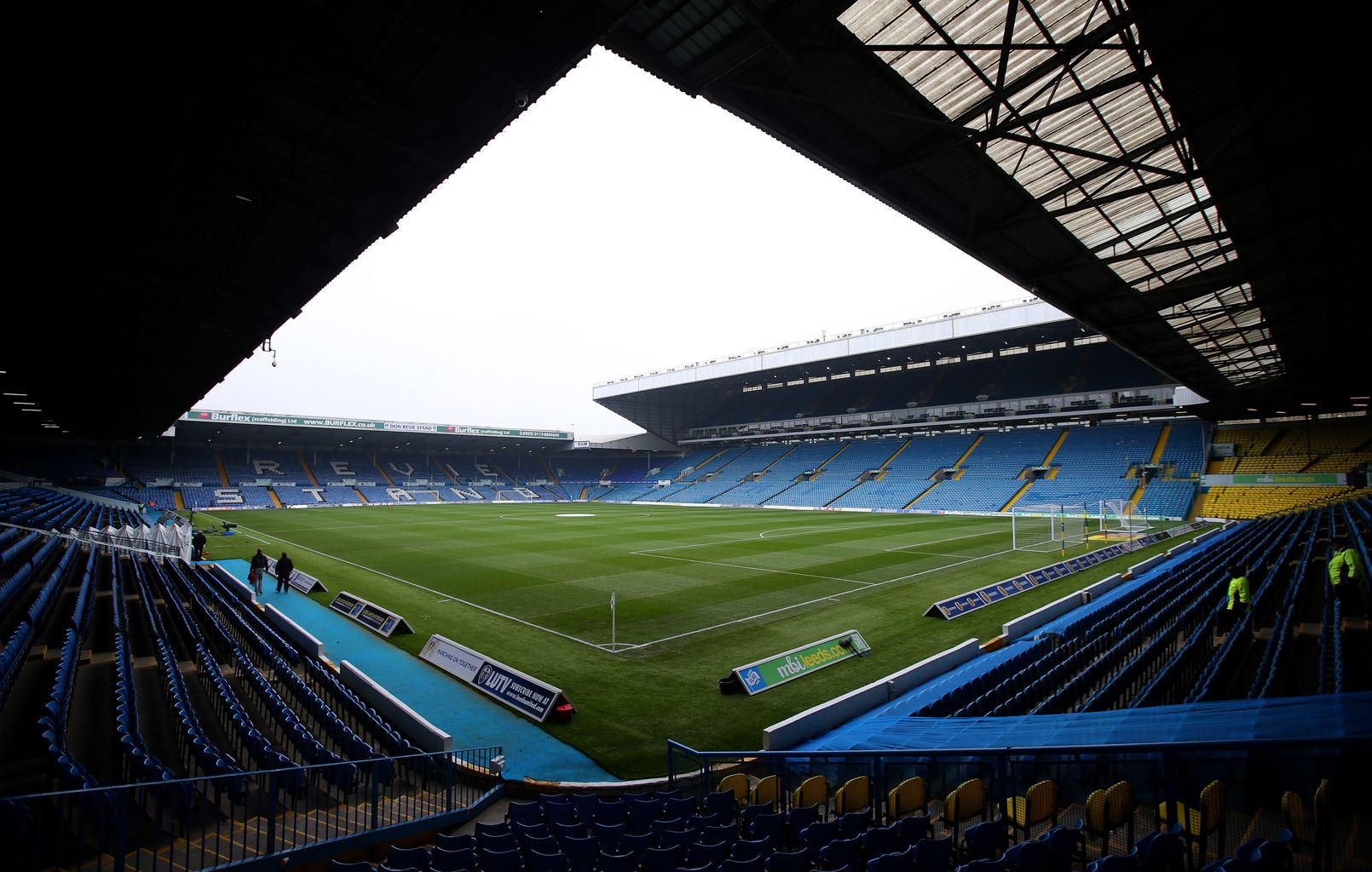 Five men banned from Elland Road for life after throwing missiles