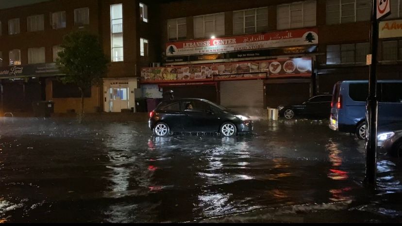 Flash Floods Hit London Last Night