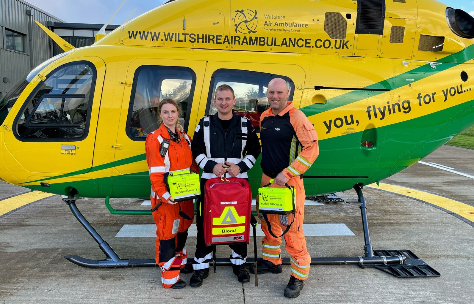 Wiltshire Air Ambulance carrying more blood to save lives | GHR Salisbury
