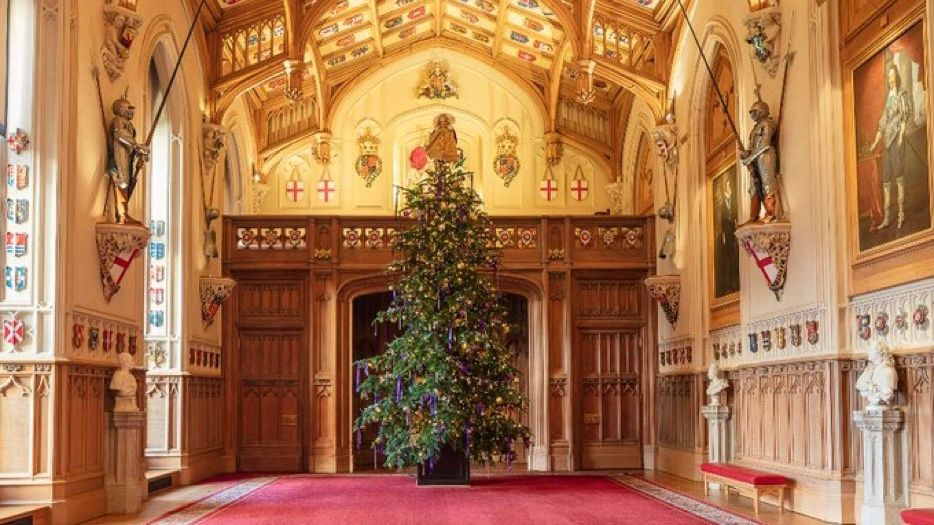 Windsor Castle Christmas decorations go on show