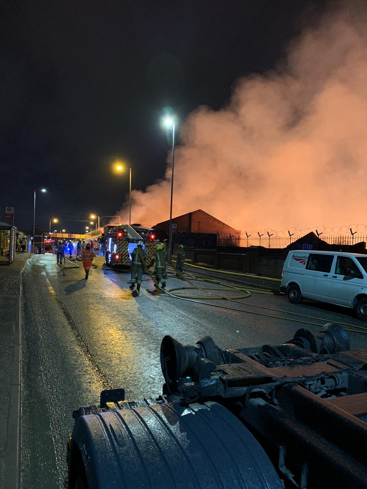 Major incident declared in Wolverhampton after fire rips through factory