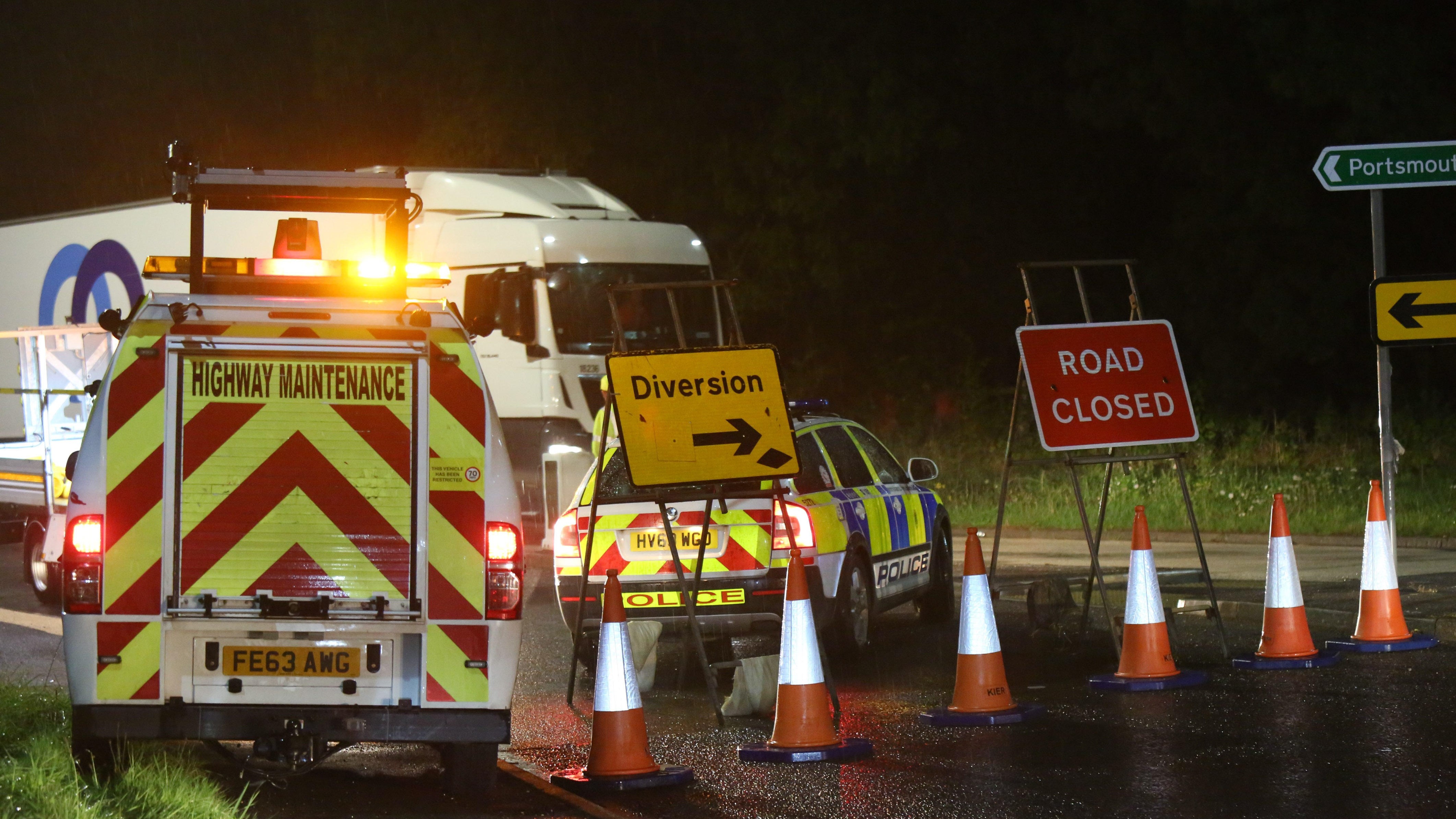 A3 crash near Petersfield leaves driver in life threatening