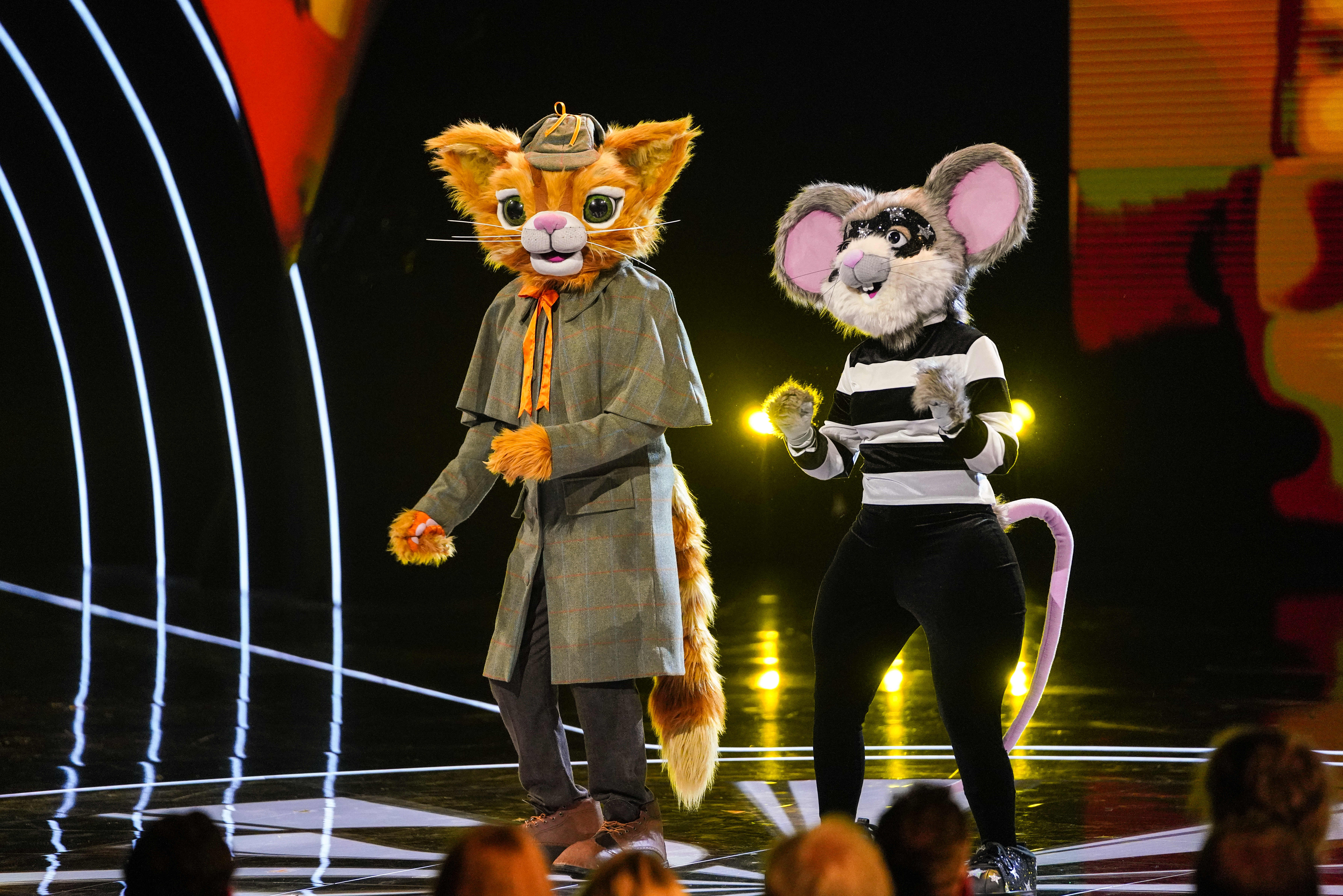 Martin and Shirlie Kemp unveiled as Cat and Mouse on The Masked Singer