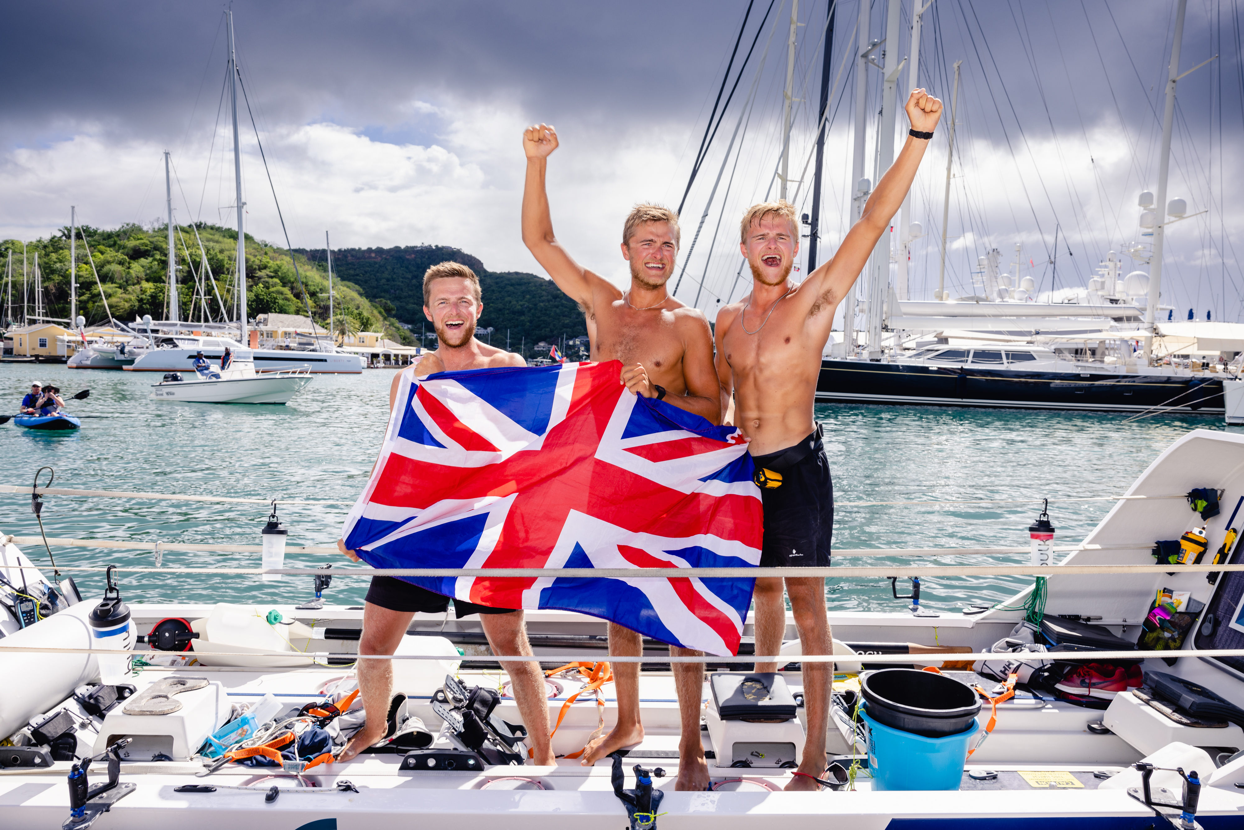 Brothers complete 3 000 mile row across Atlantic News Wave 105