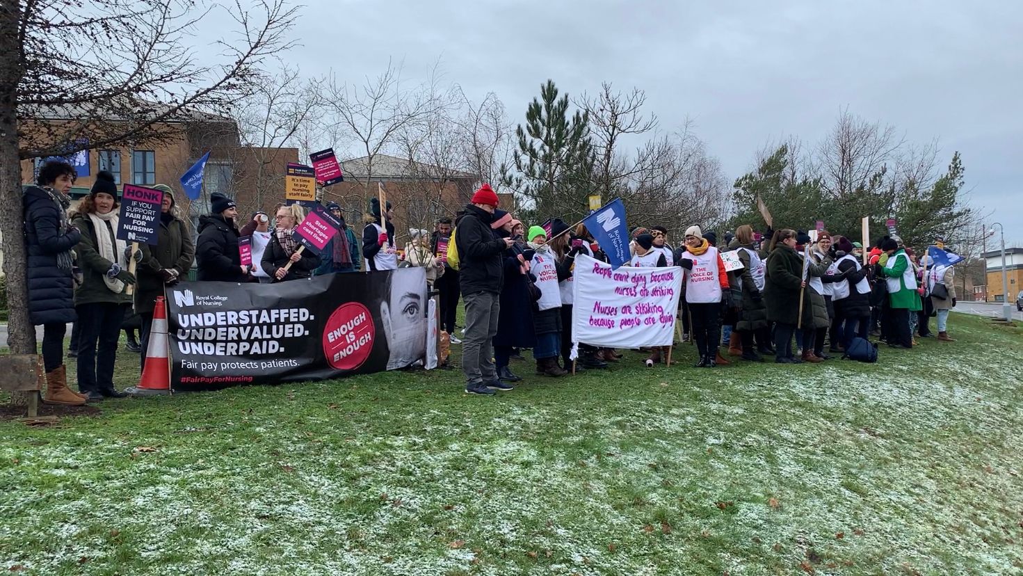 Nurses across Norfolk are going on strike for a second day in a row