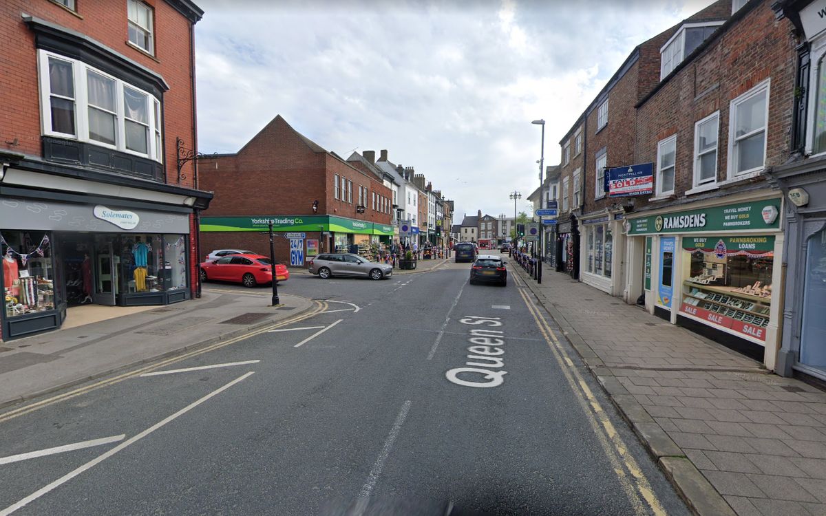 Two arrested after car drives into Ripon shop front