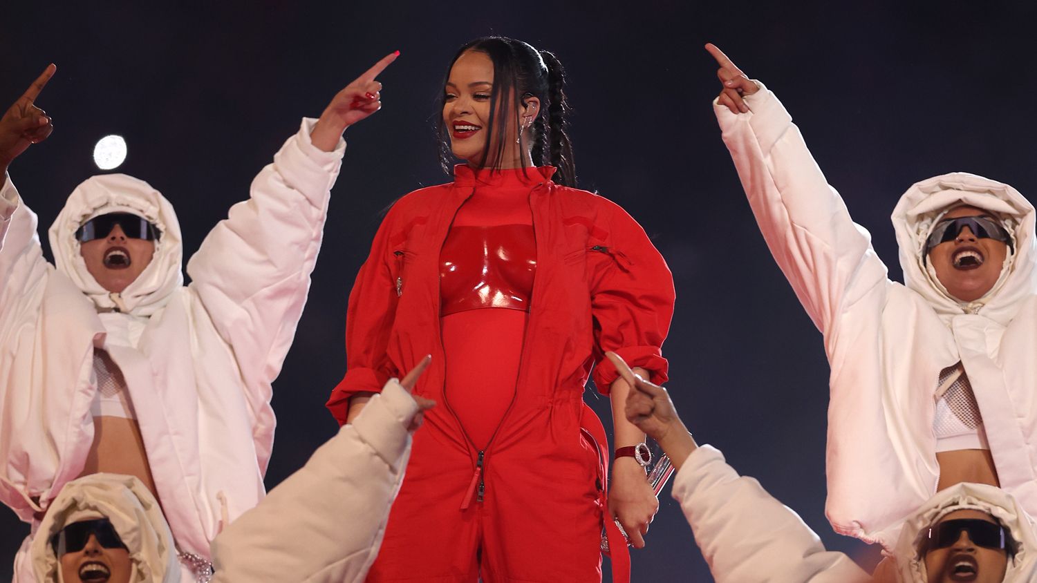 Rihanna at the Super Bowl Half Time Show