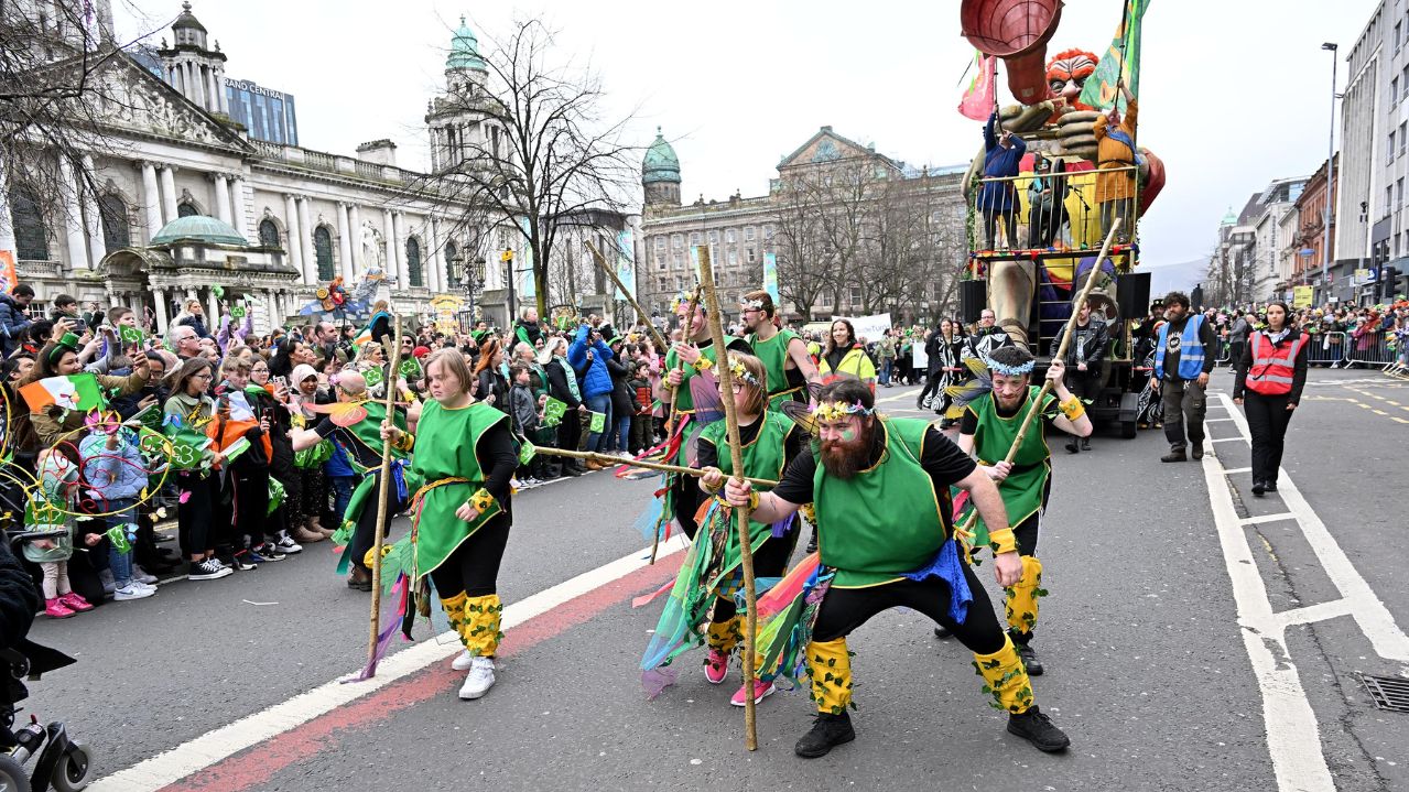 St Patrick s Day A Sea Of Green As Thousands Take Part In Parades st-patrick-s-day-a-sea-of-green-as-thousands-take-part-in-parades