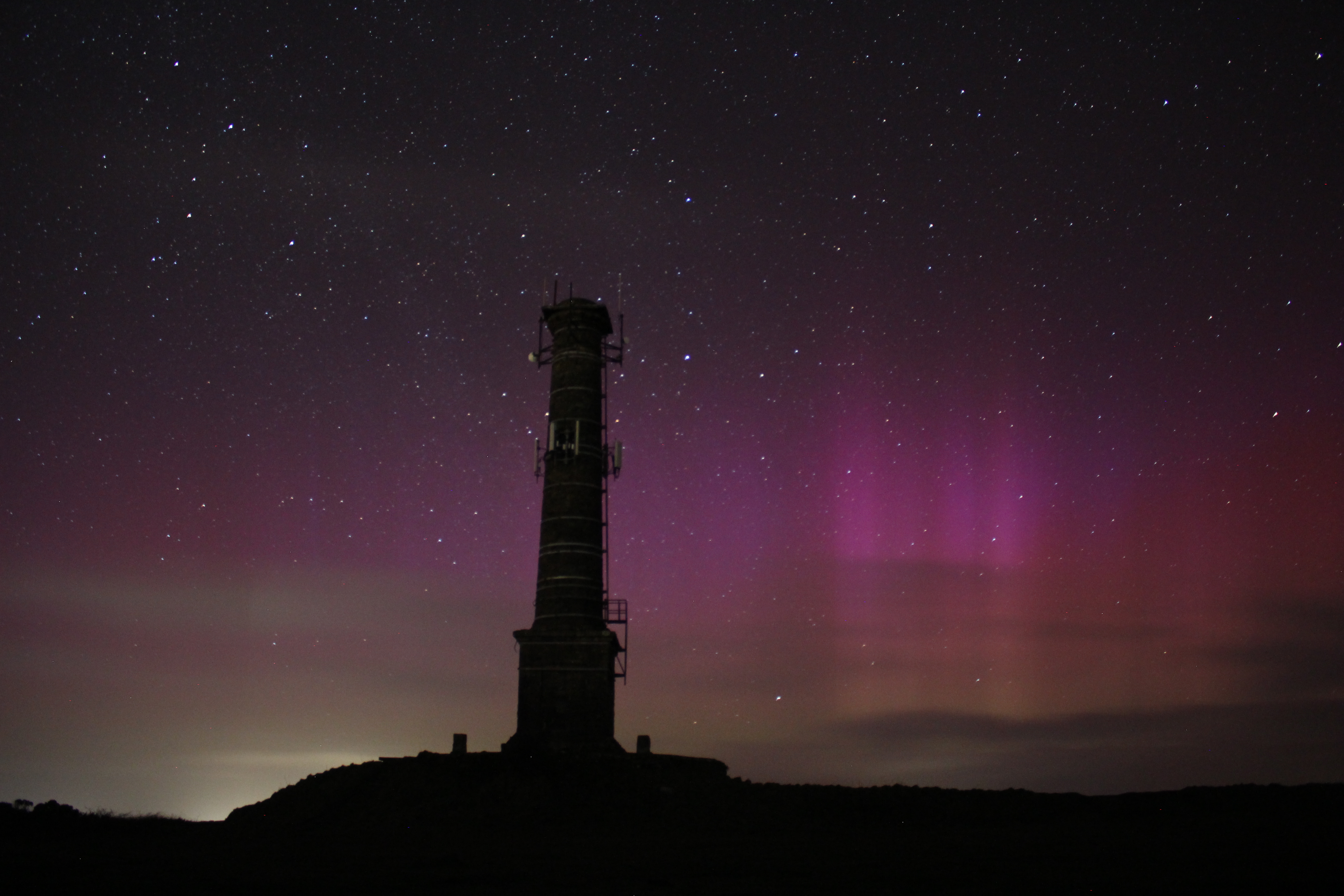 Northern Lights have been spotted in Cornwall