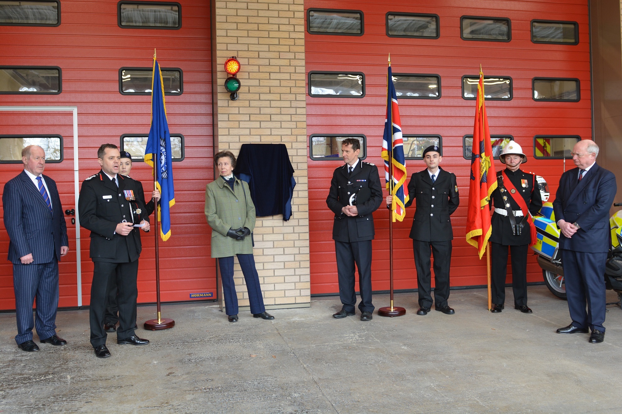 Princess Anne visits Ipswich to open new joint police and fire station ...