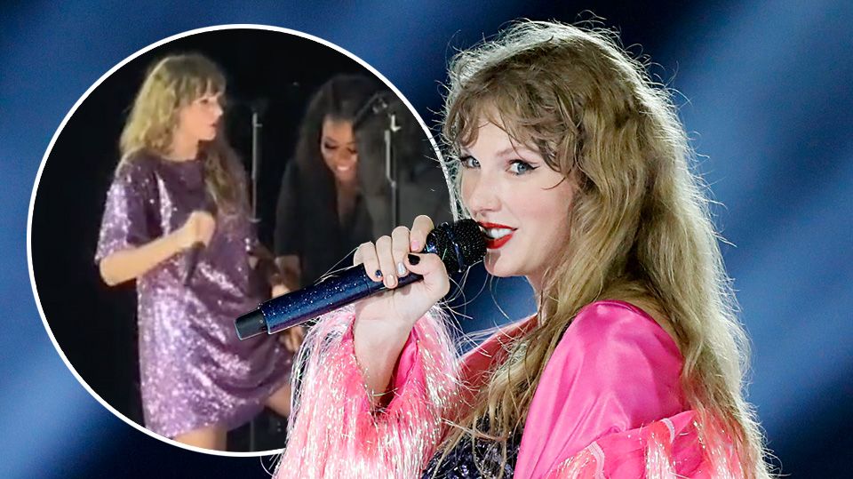 Taylor Swift shakes off a wardrobe malfunction on her 'Eras' tour