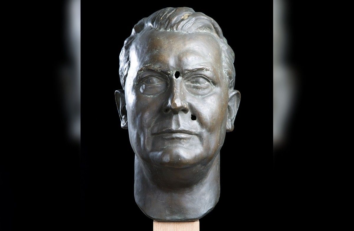 Sculpture of Nazi leader's head on display at Dorset's Tank Museum