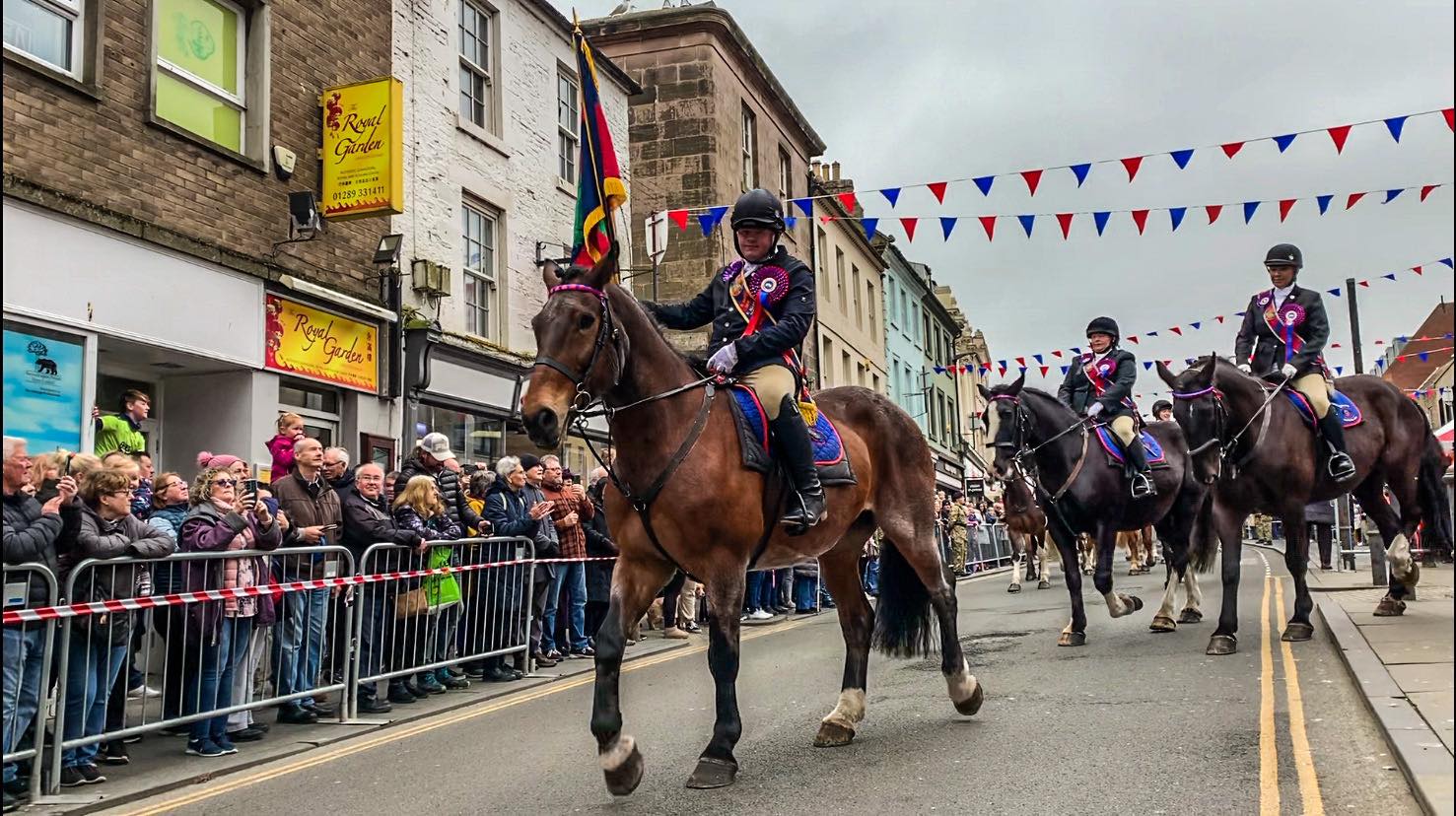 Having a blast! Berwick teenager leads Riding of the Bounds on horse