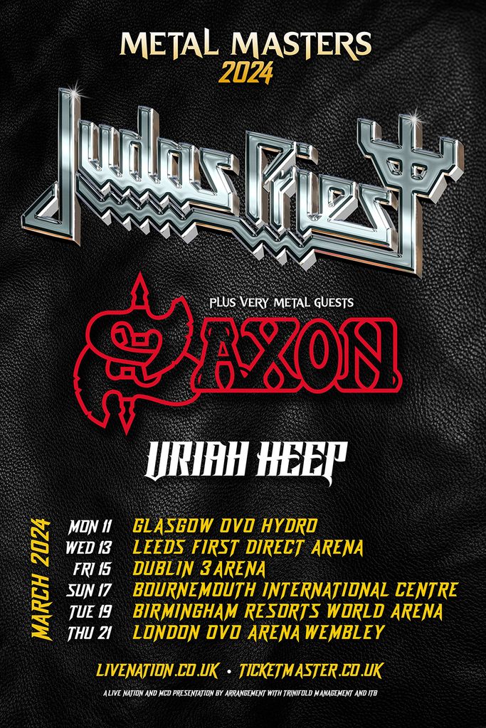 Judas Priest's March 2024 with Saxon and Uriah Heep