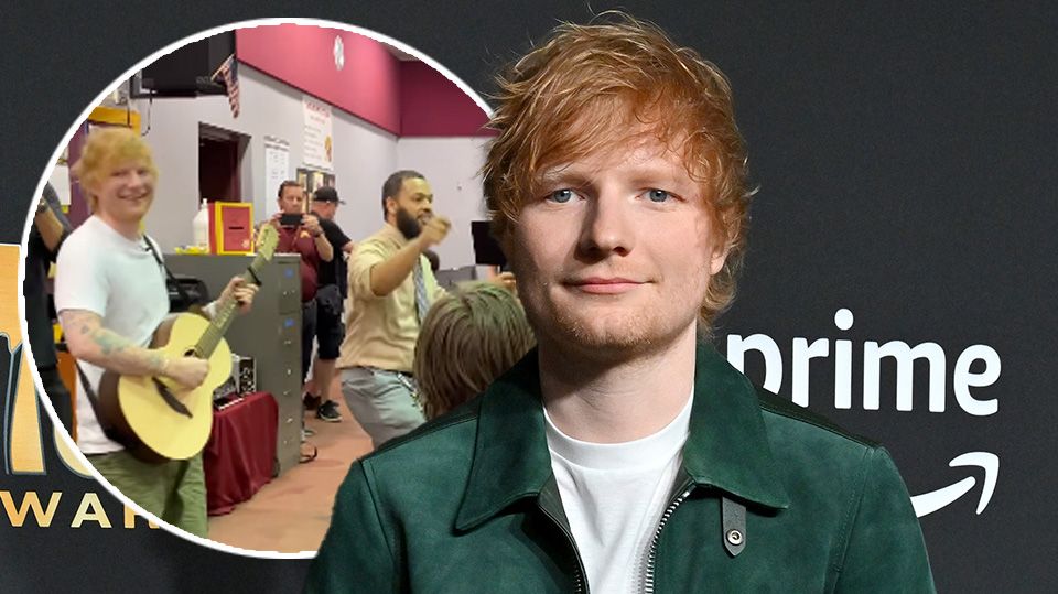 Ed Sheeran surprises a music class with an intimate gig