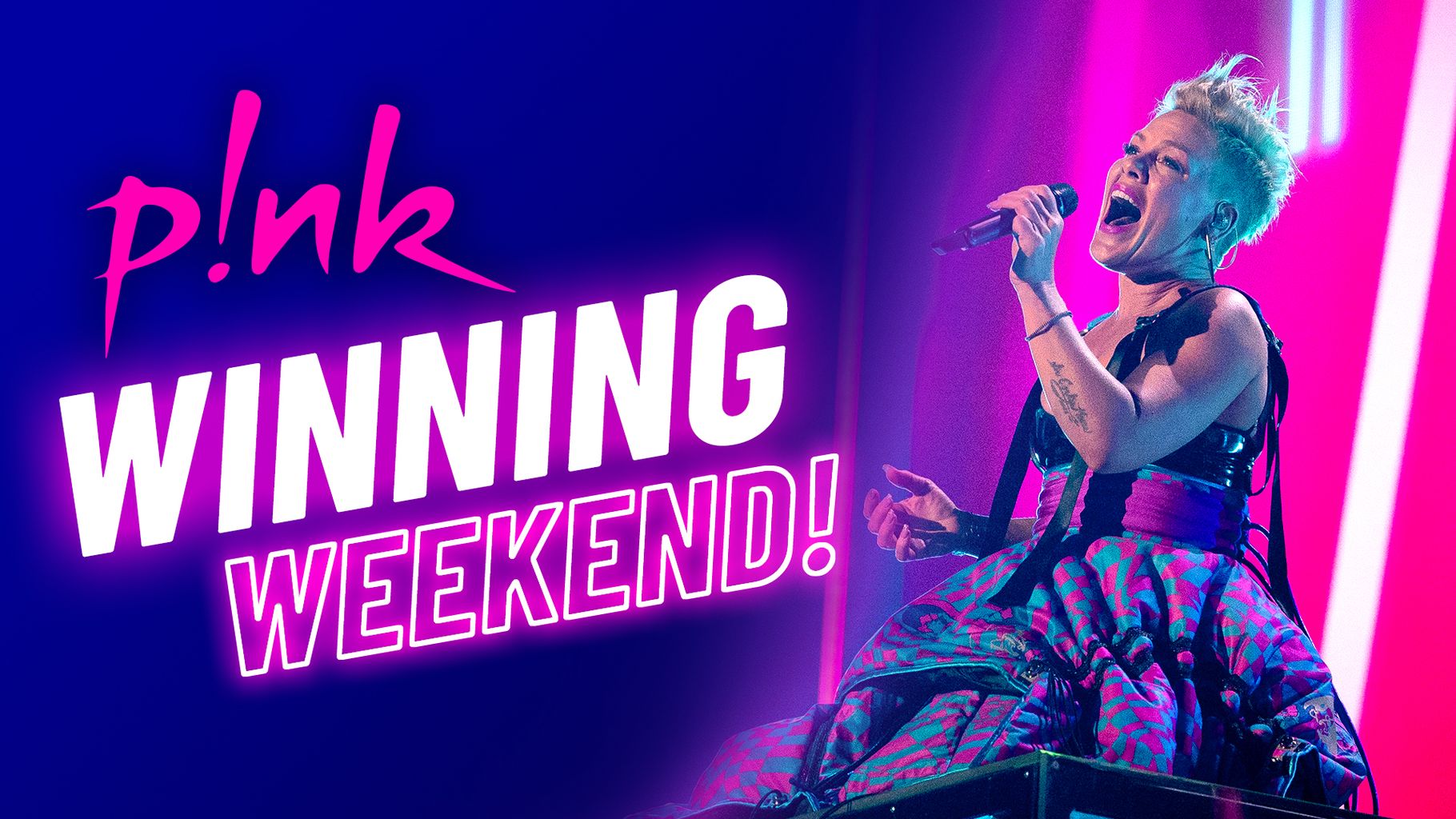 Win P!NK tickets all weekend! On Air Hits Radio