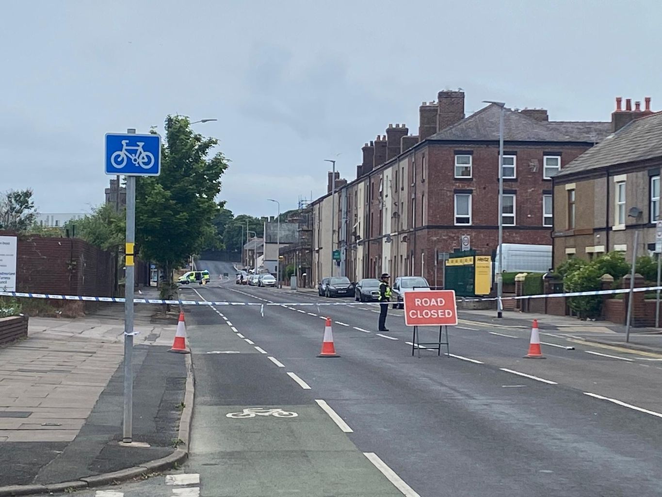 Major road closed in Barrow after fire fighters declare a "major incident"