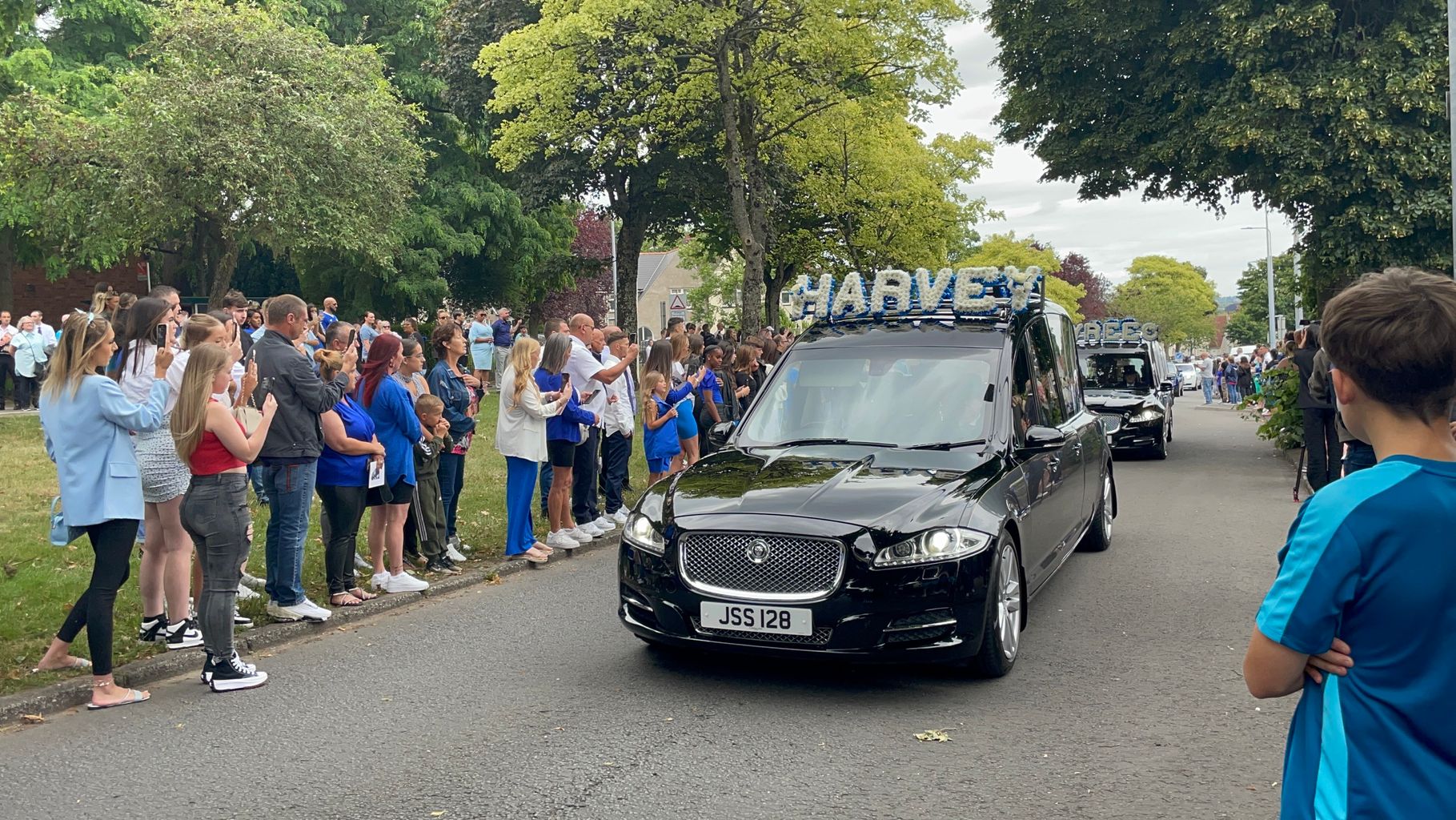 Mourners line the streets for funeral of two teenagers in Cardiff ...
