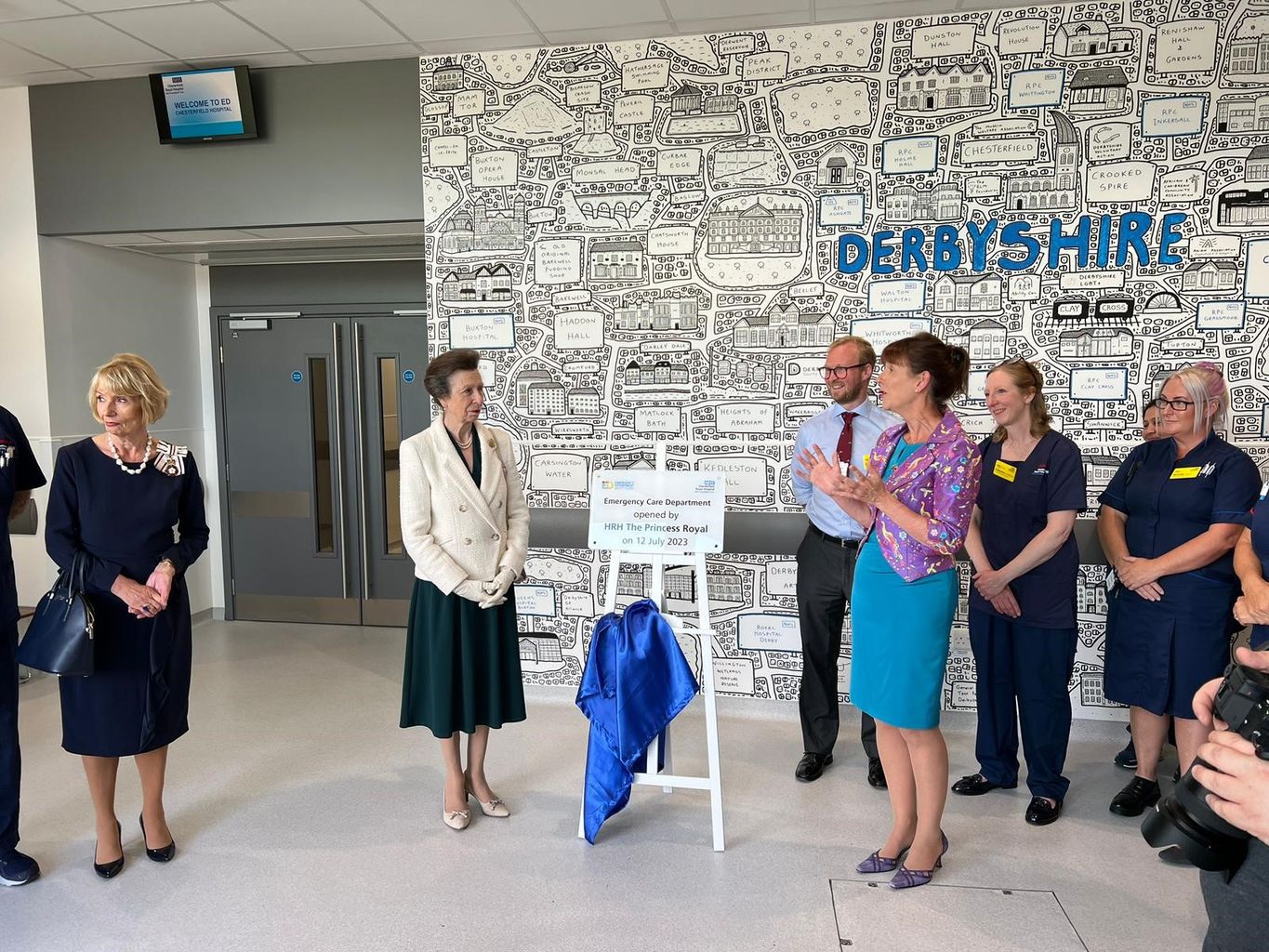 Princess Anne officially opens Chesterfield Royal's new A&E facility ...