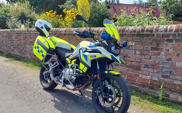 Norfolk Police take part in motorbike trial to tackle rural speeding