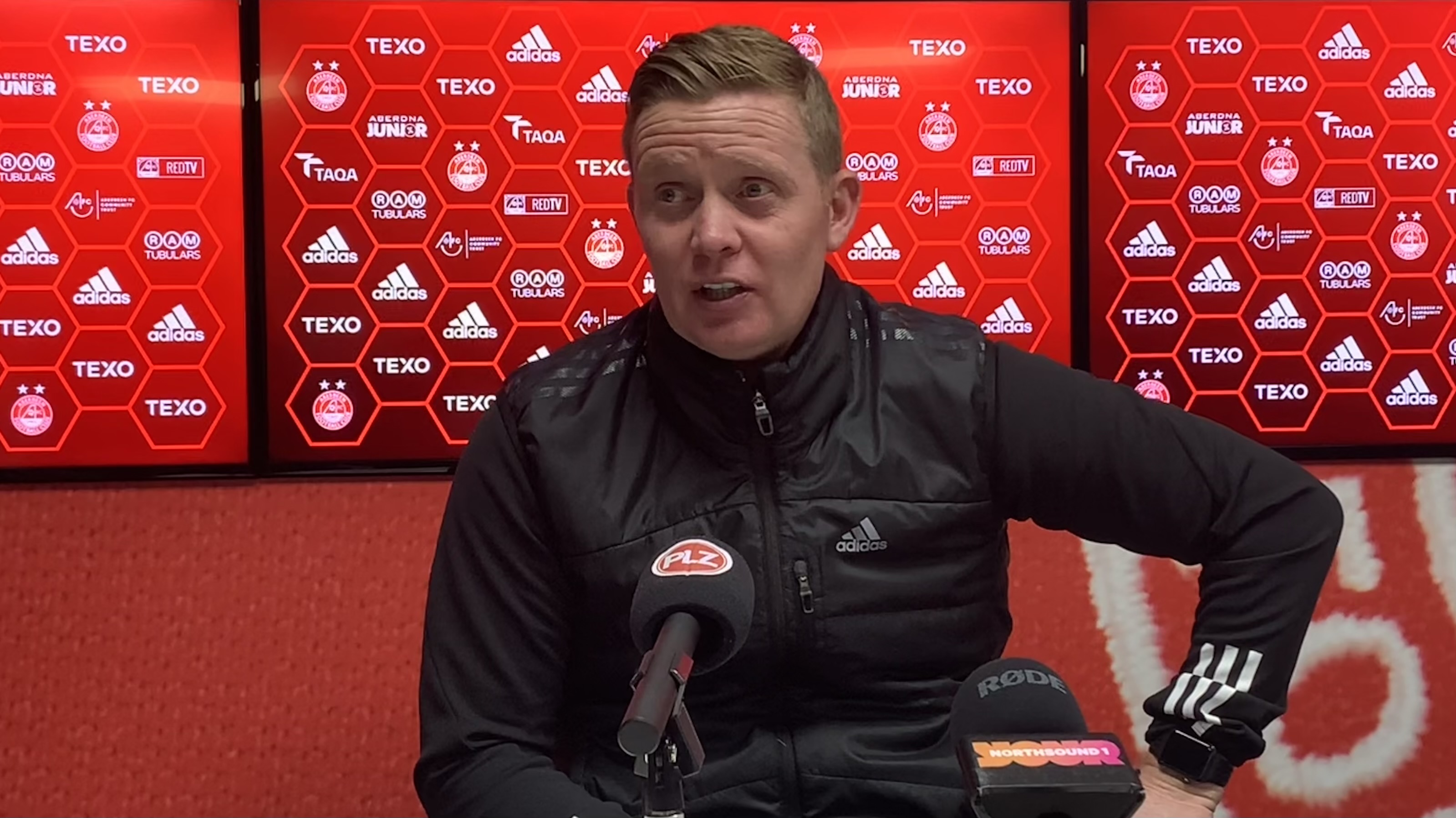 Barry Robson not carried away after Aberdeen first league win.