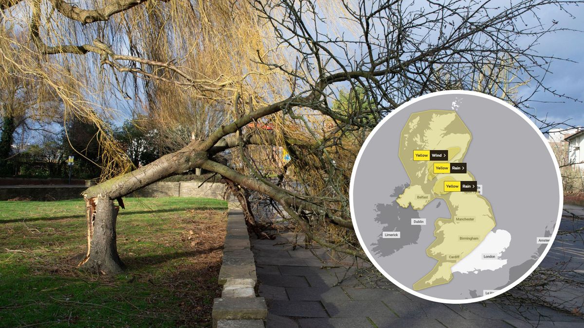 Storm Agnes: Strong winds & rain set to batter UK