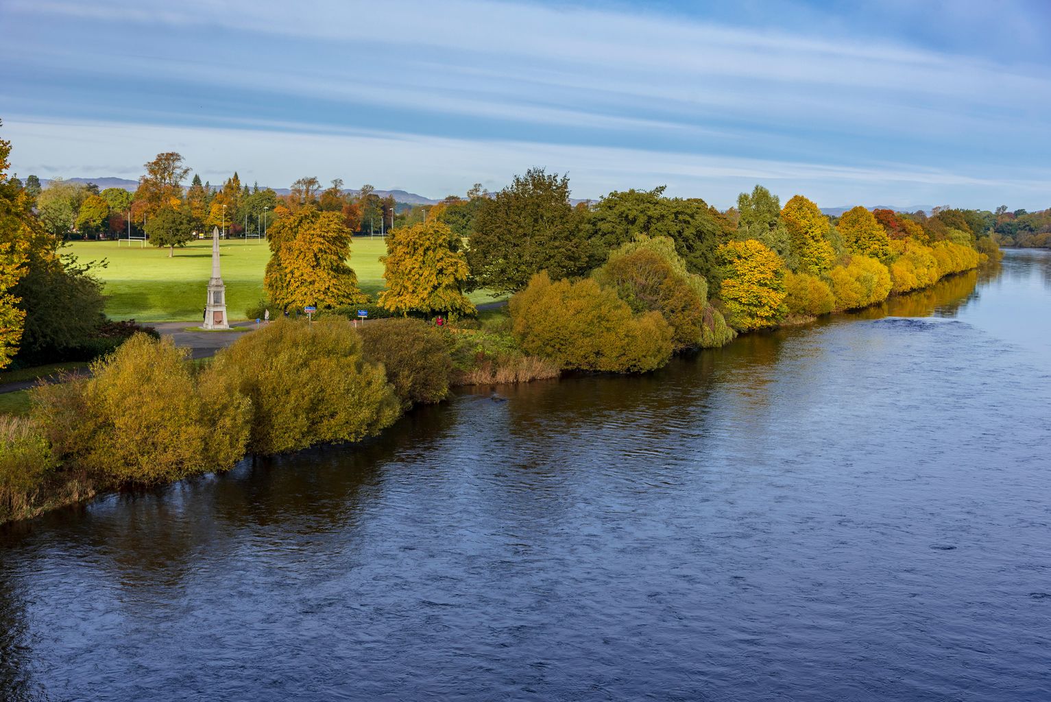 Wife says she saw elderly man swept into River Tay amid flooding