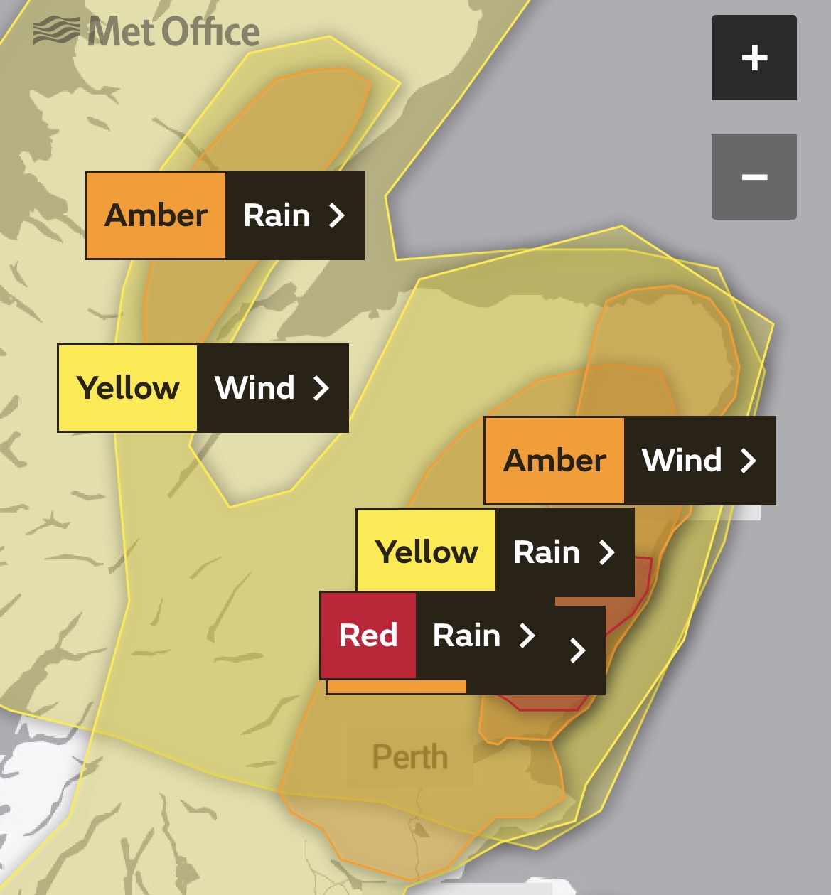 Rare red weather warning issued as Storm Babet hits UK | News - Forth 1