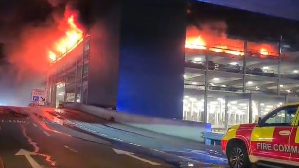 Man arrested in connection with Luton Airport fire