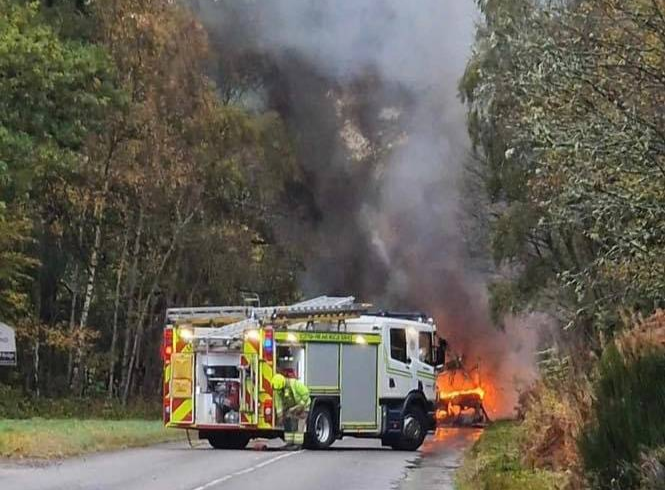 MSP voices concern over second bus fire on Aberdeenshire road | News ...