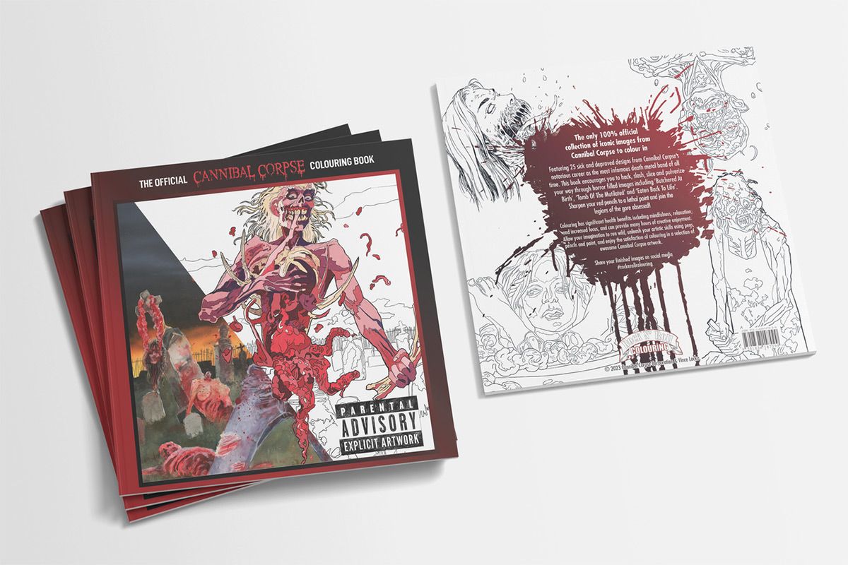 El libro oficial para colorear de Cannibal Corpse