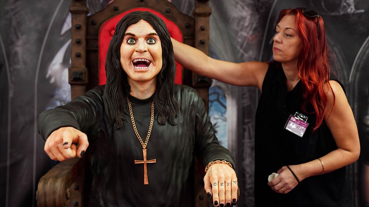Life-size sculpture of Ozzy Osbourne made from cake unveiled ...
