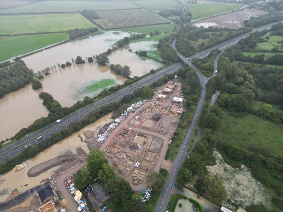 Dramatic Drone Pictures Show Aftermath Of Attleborough Flooding | News ...