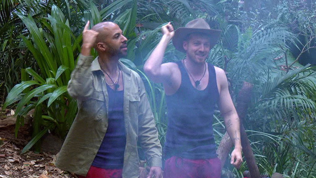 I'm A Celeb: Sam Thompson Dances With JLS Star Marvin Humes