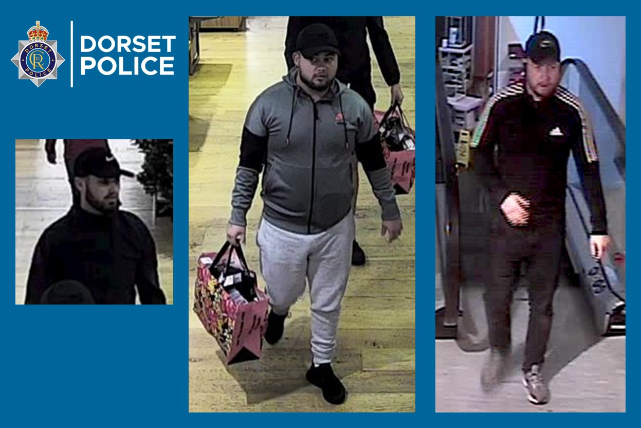 CCTV: Three men sought following Poole shoplifting incidents