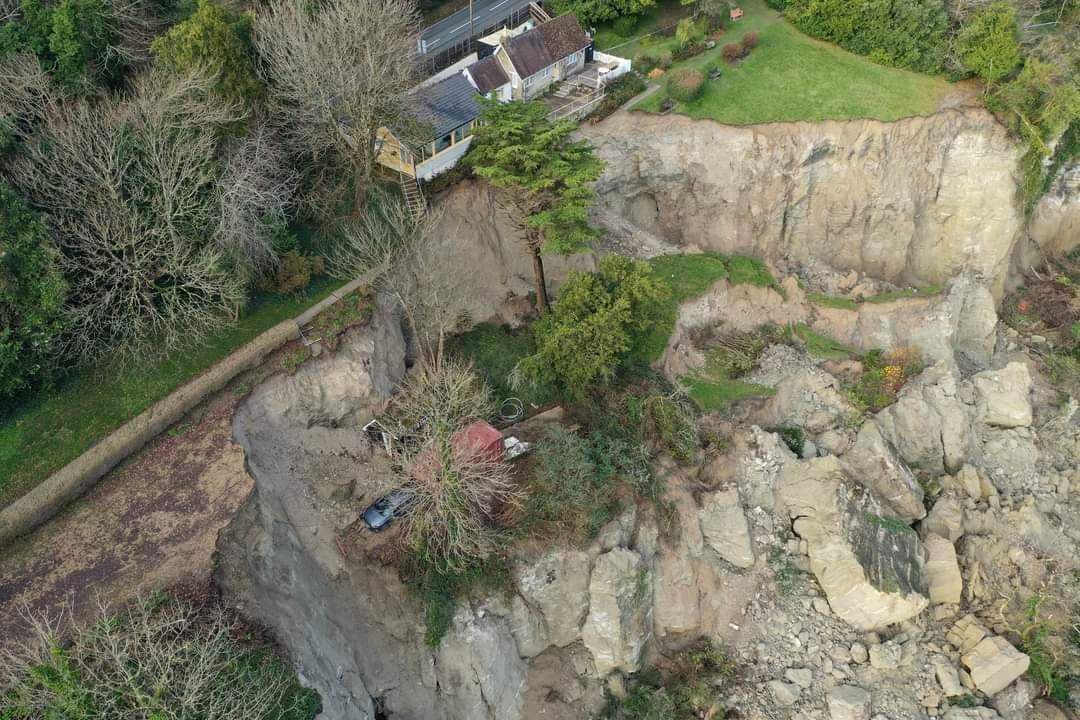 Drone pictures reveal full scale of Isle of Wight landslip | News ...