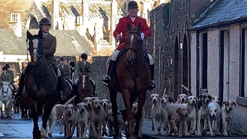 WATCH: Duke of Buccleuch's Hunt first foots it in Melrose | News ...