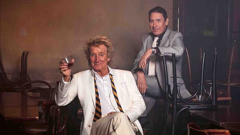 Sir Rod Stewart and Jools Holland 