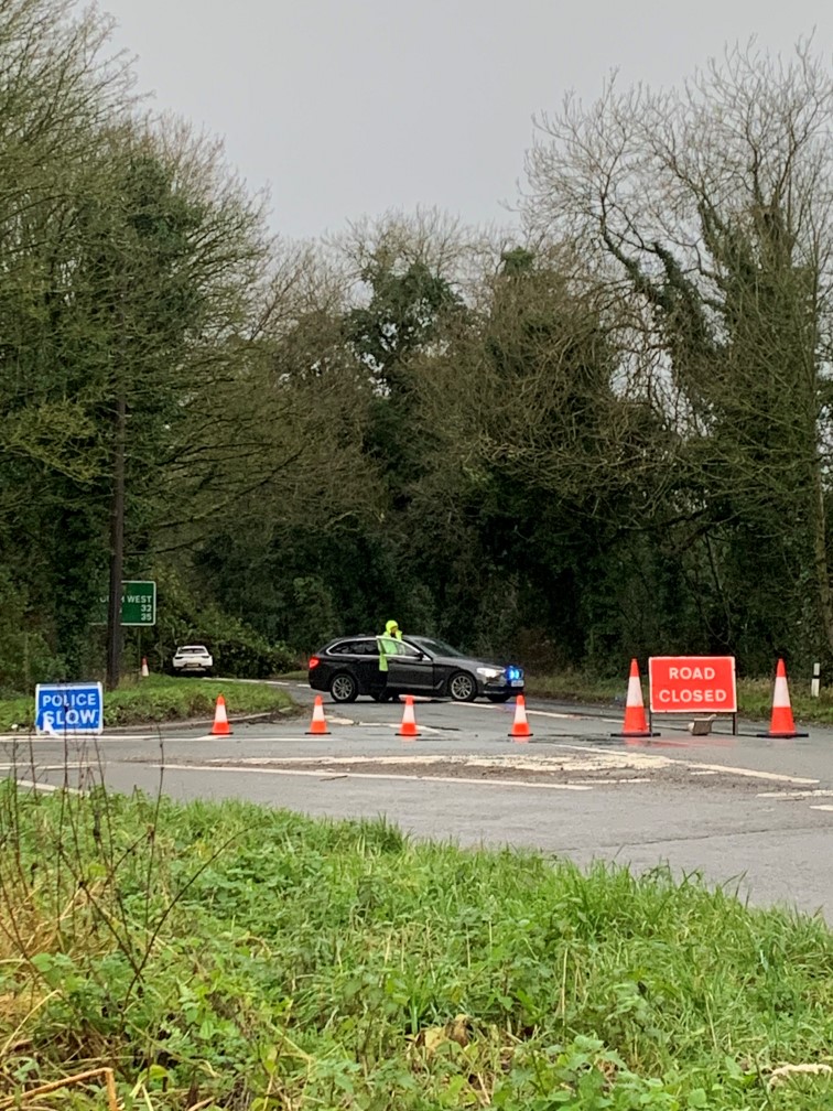 Man dies after tree falls on car in Gloucestershire