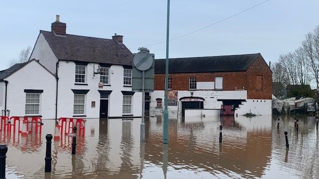 Flood water continues to cause havoc across Gloucestershire 